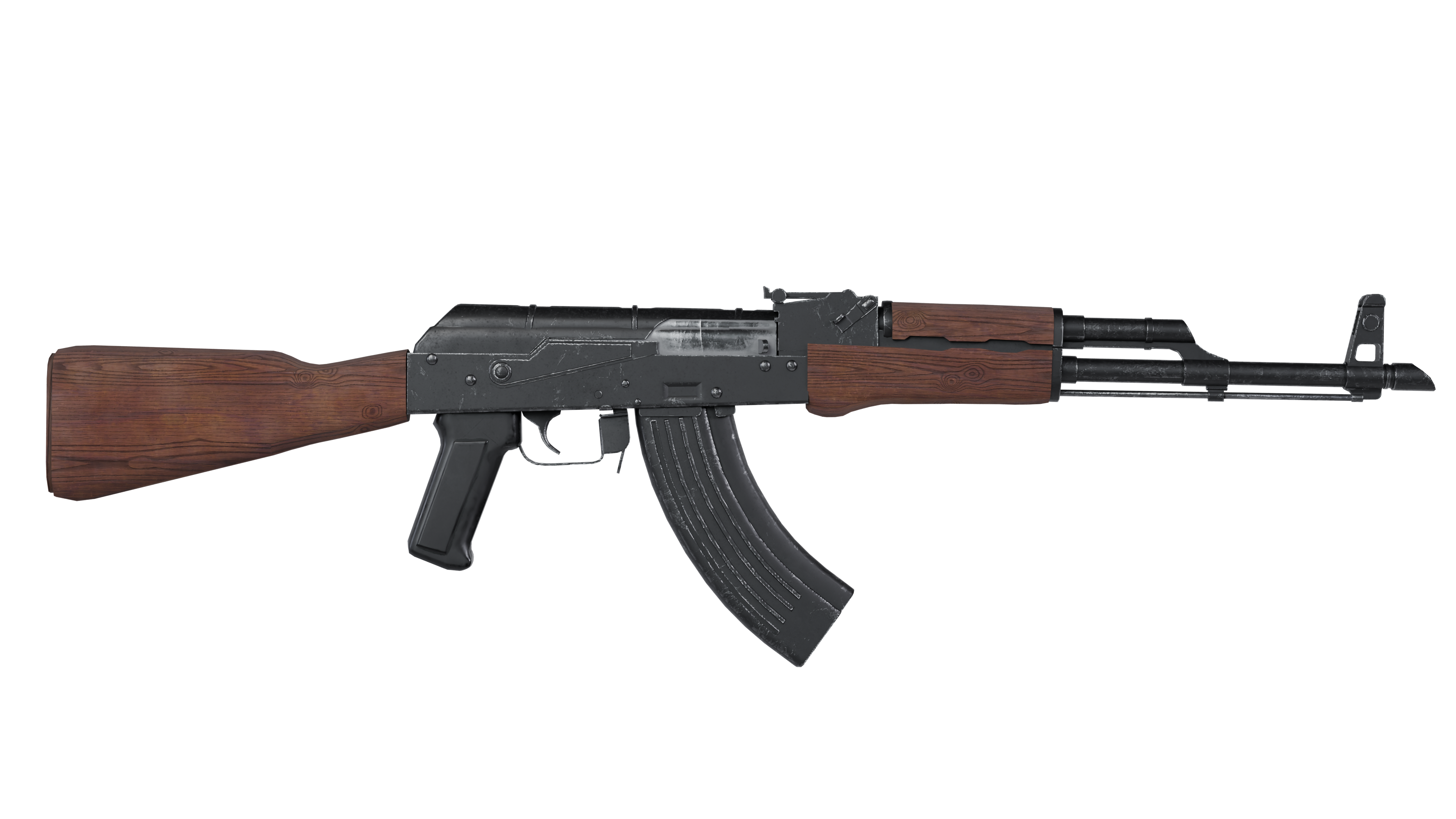 AK-47 textured render